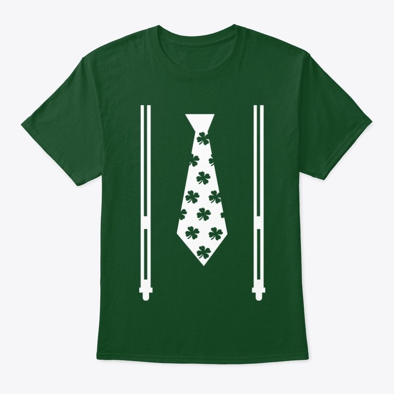 Shamrock tie and suspenders
