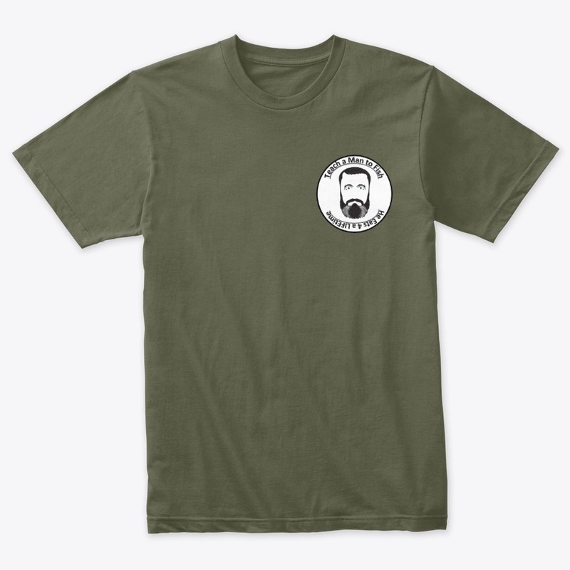 Teach A Man To Fish Military Green