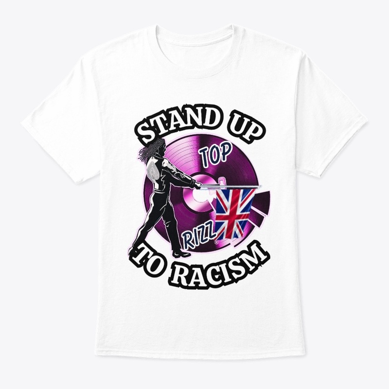 TOP RIZZ LOGO - STNAD UP TO RACISM
