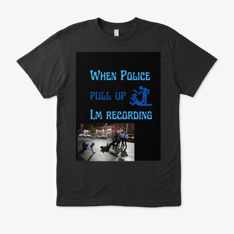 police pull up t shirt