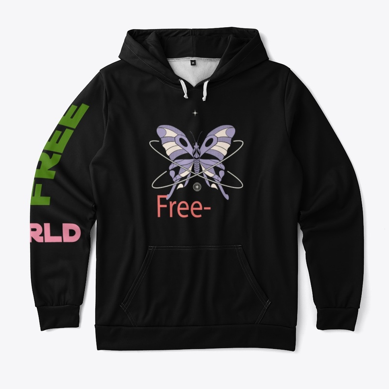 hoodie all over print, free world