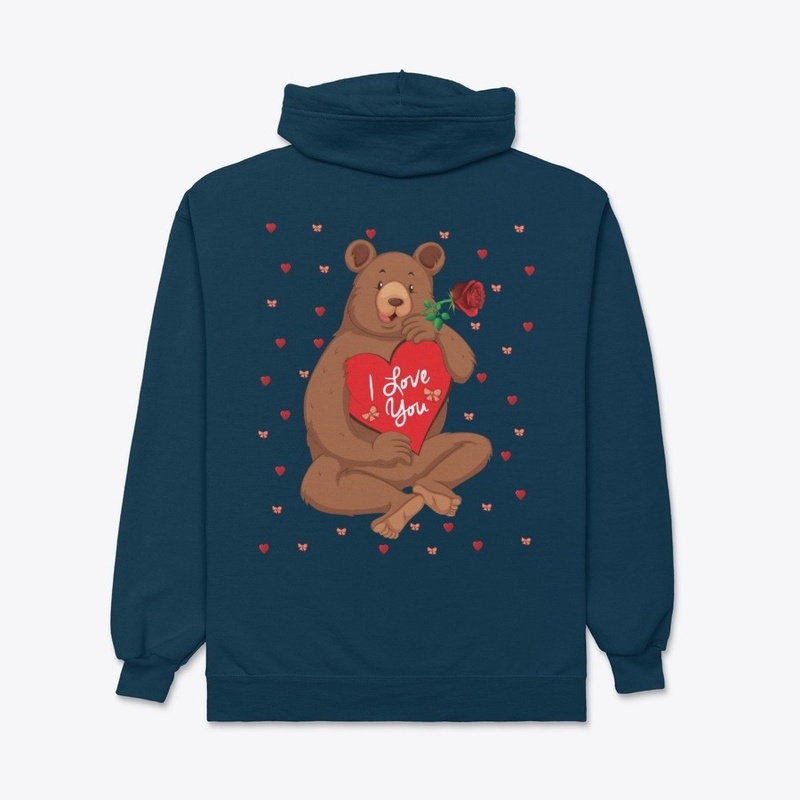 Happy Cute Brown Bear Valentine Gift
