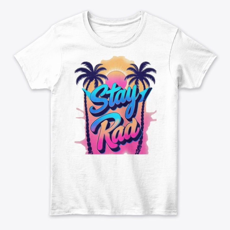  Retro 80s Tee – Neon Sunset Vibes