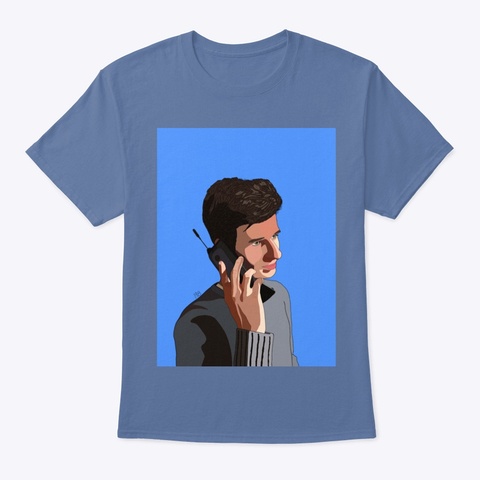 Andrea Drew Developer  Denim Blue T-Shirt Front