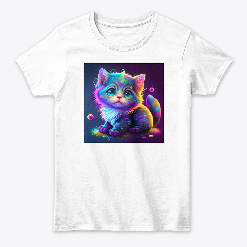 Cute Cat Baby T-Shirt for Cat Lovers