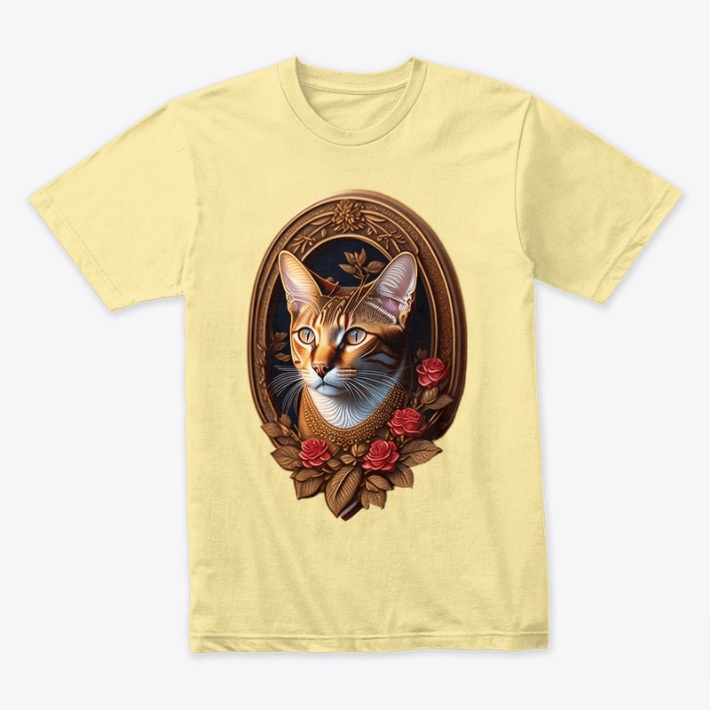 Cat With Classic Floral design 