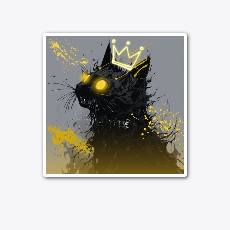King Kat (Abstract Gold)