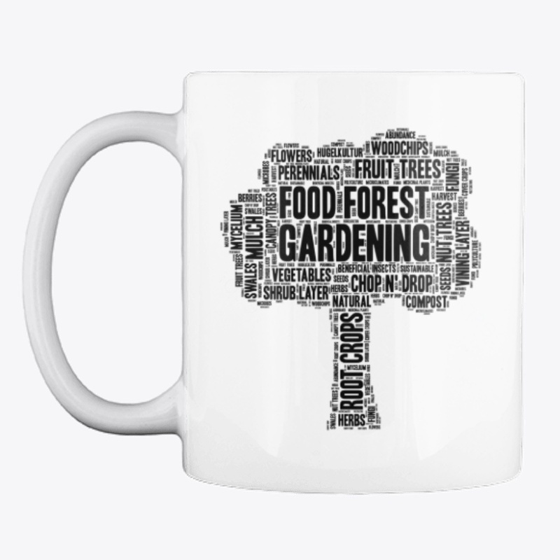 Food Forest Gardening Black Lettering 