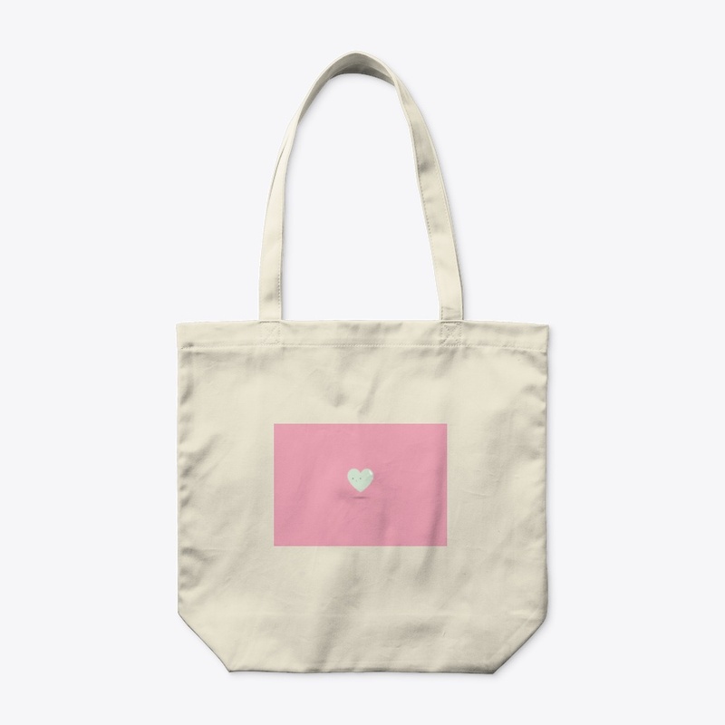 Pink love organic bag