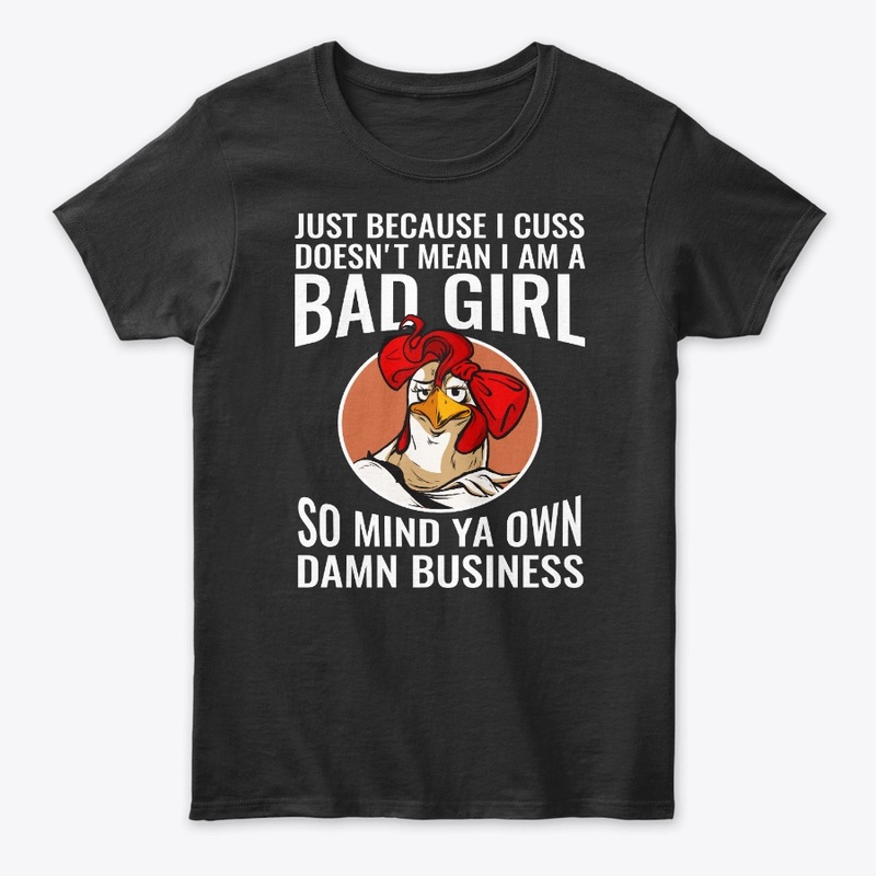 Funny Rooster Lover Gift Cuss Not Mean