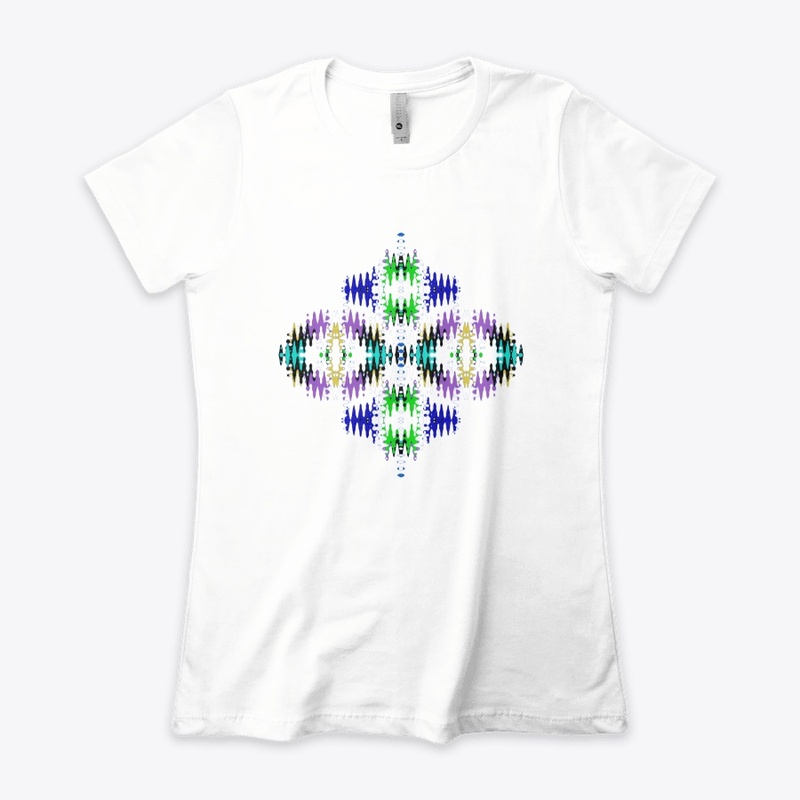Hippie-inspired abstract pattern