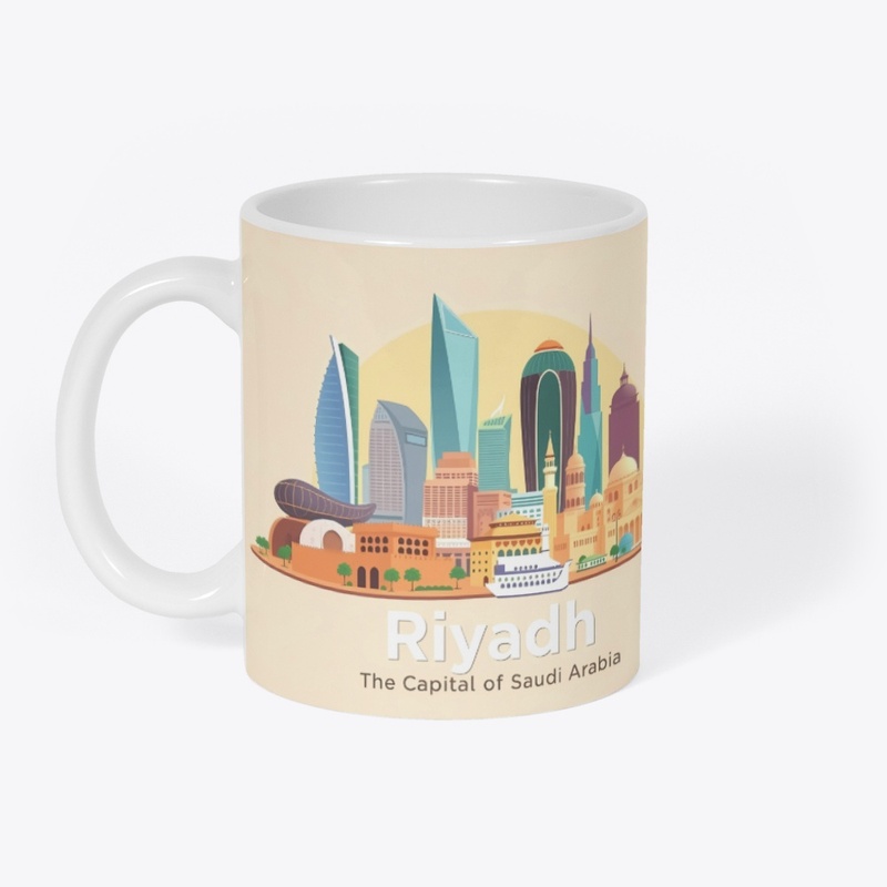 "Vibrant Riyadh Skyline T-Shirt/Mug"