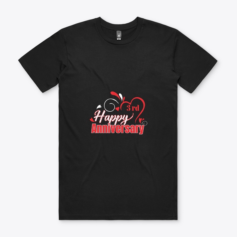 Happy 3rd anniversary celebration design