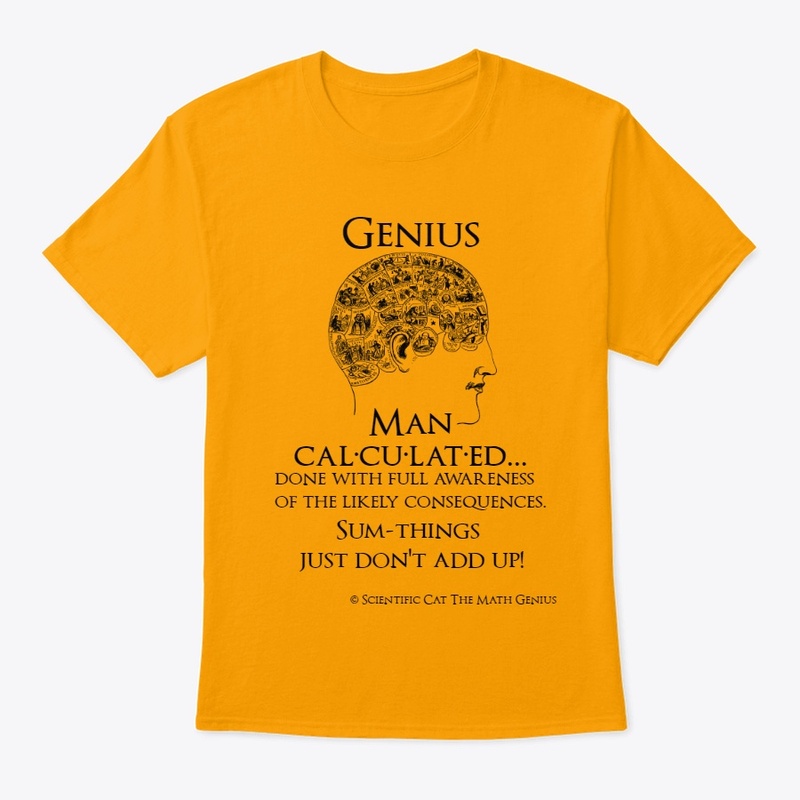 Man Brain Calculated Genius T-Shirt