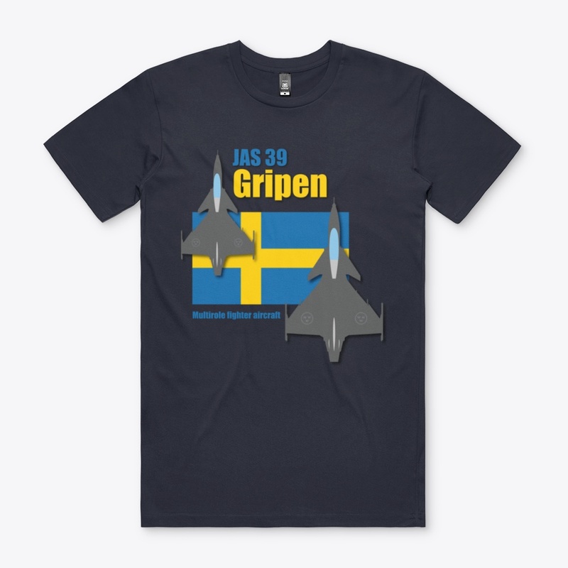 JAS 39 GRIPEN - Over Swedish Flag