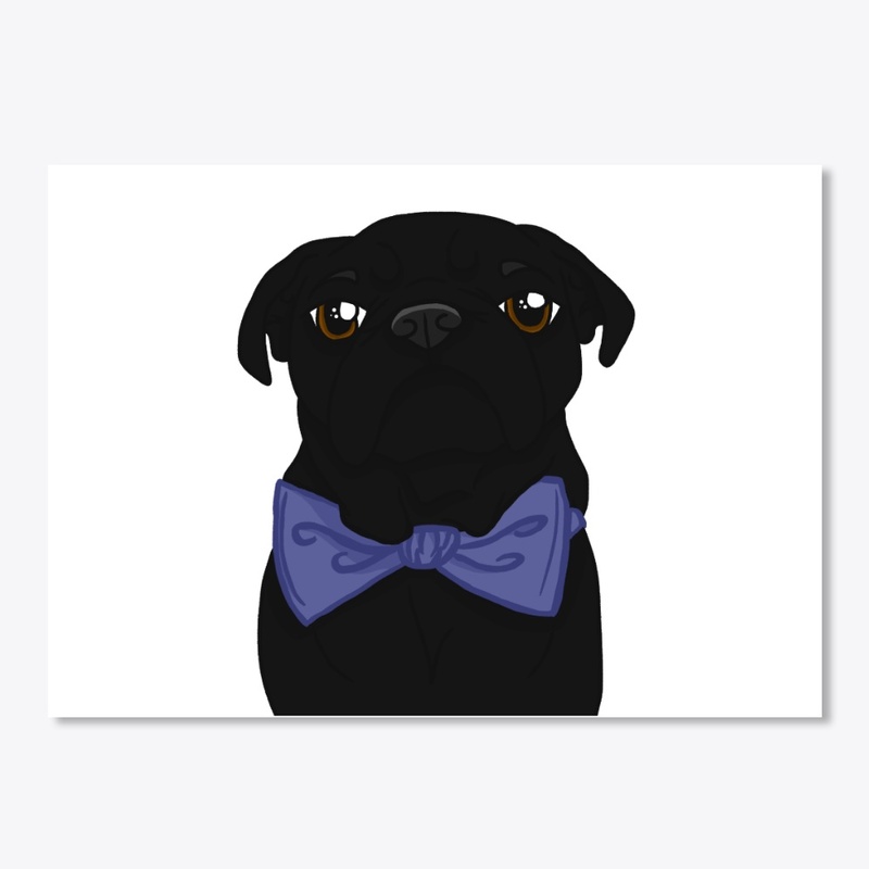 Grumpy Pug Bowtie