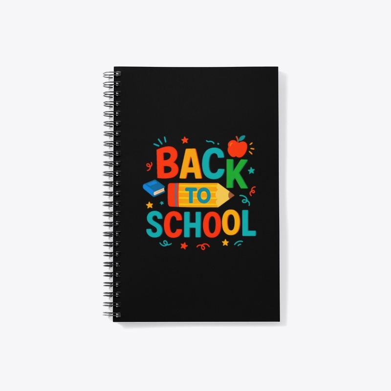 Back to School" Colorful Pencil & Apple 