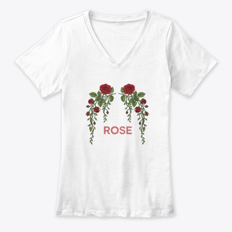 Elegant Rose Wreath Tee