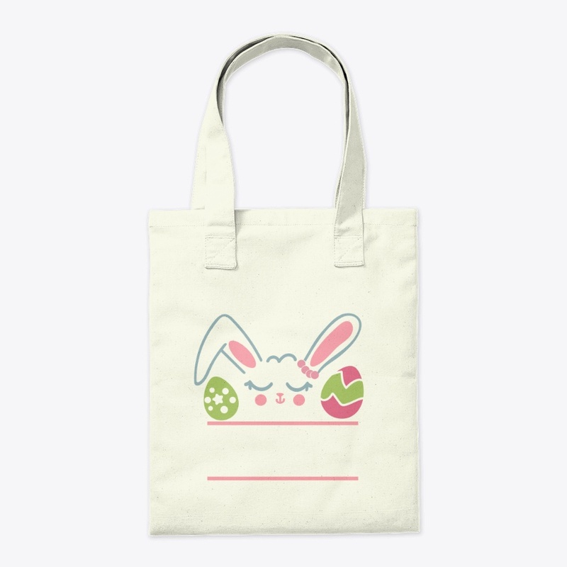 Split Easter Bunny with Eggs