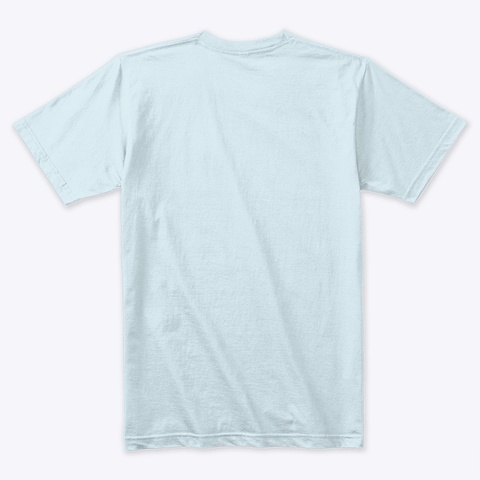 Stache Light Blue T-Shirt Back