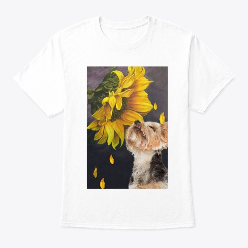 Yorkshire Terrier sunflower
