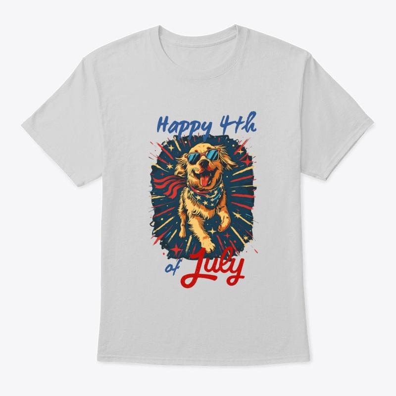 Patriotic Dog Lover Happy 4th of July