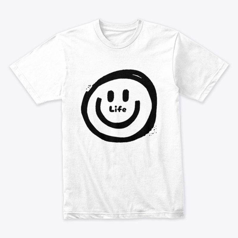 Life simple logo design t-shirt 