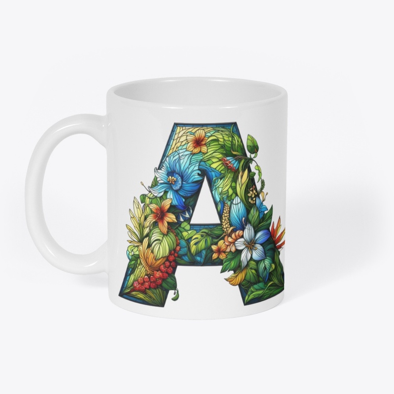 Dāvana ar iniciāli A jūgendstilā