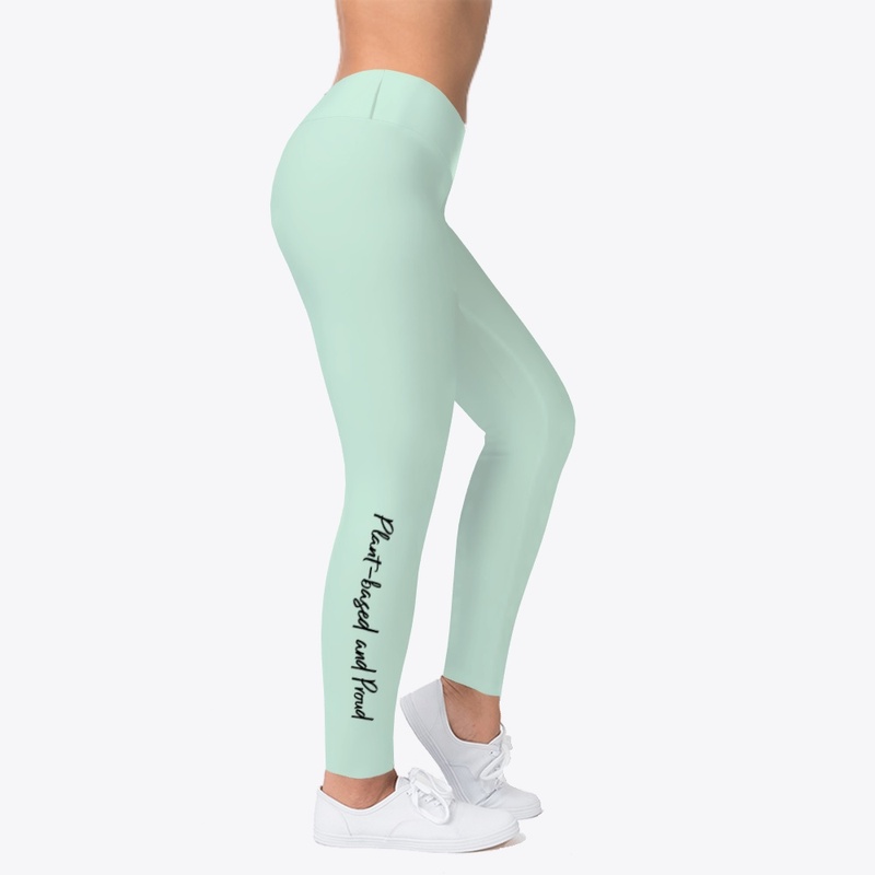 Leggings Yoga Pants Plant-Based Cute