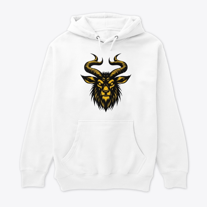 Angry Antelope Head Wild and Fierce