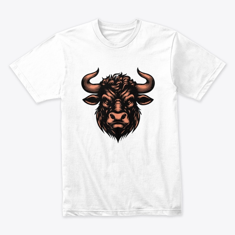 Majestic Angry Cow Head