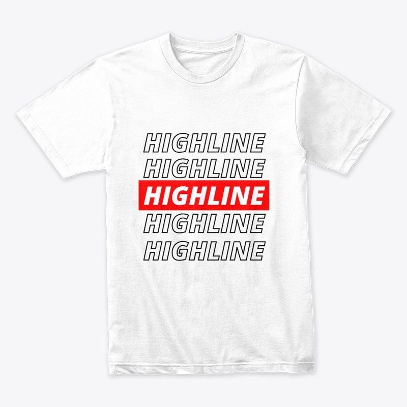 Highline, red and white