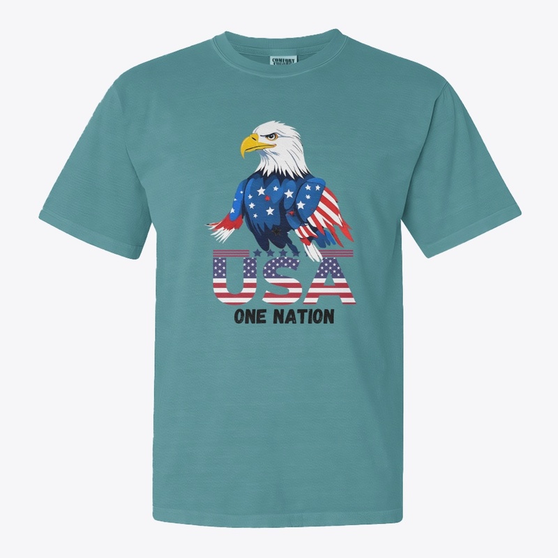 Patriotic T-Shirt: USA ONE NATION