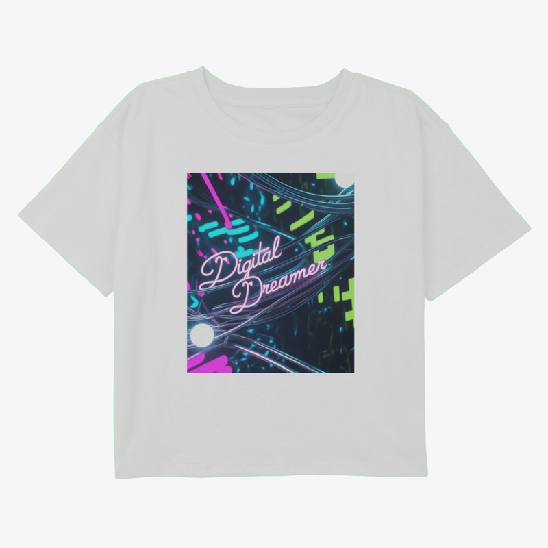 Digital Dreamer Glitch Graphic Design 