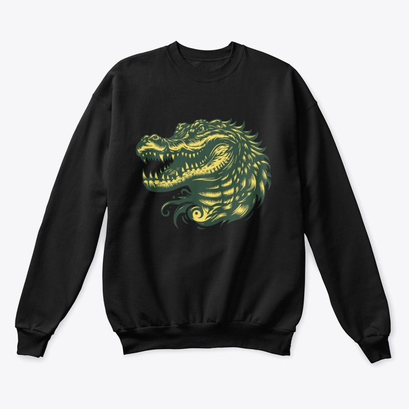 Angry Alligator Head Graphic