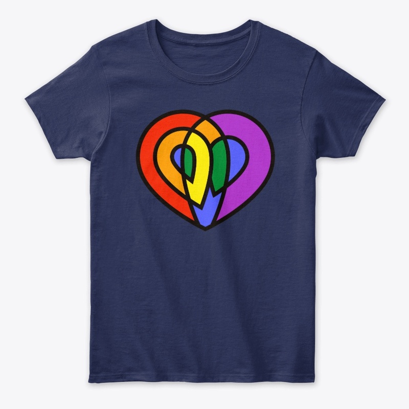 LGBT Love Pride Rainbow Heart