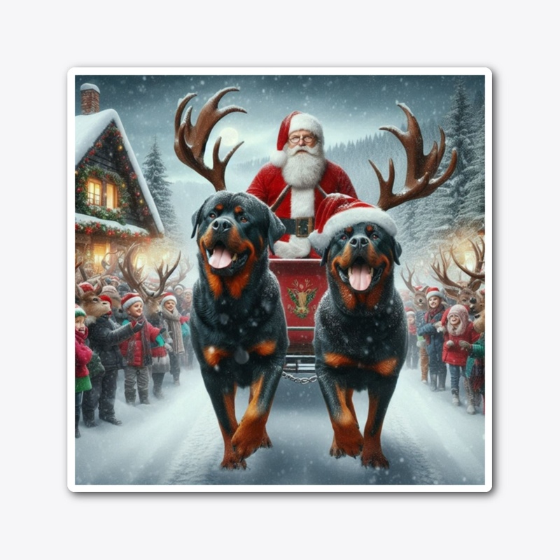 Rottweilers & Santa