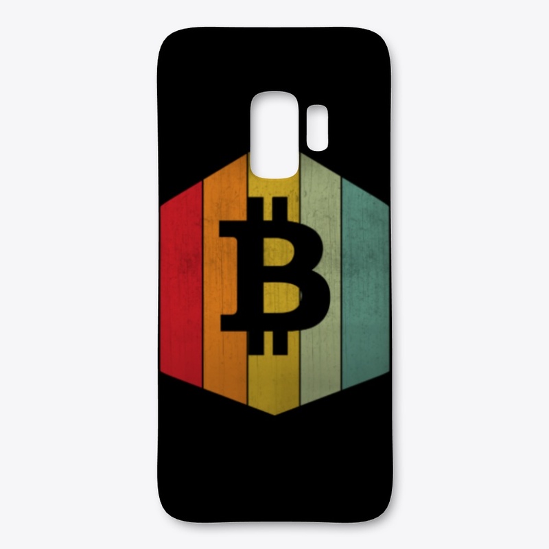 Vintage Bitcoin Logo - Cryptocurrency - 