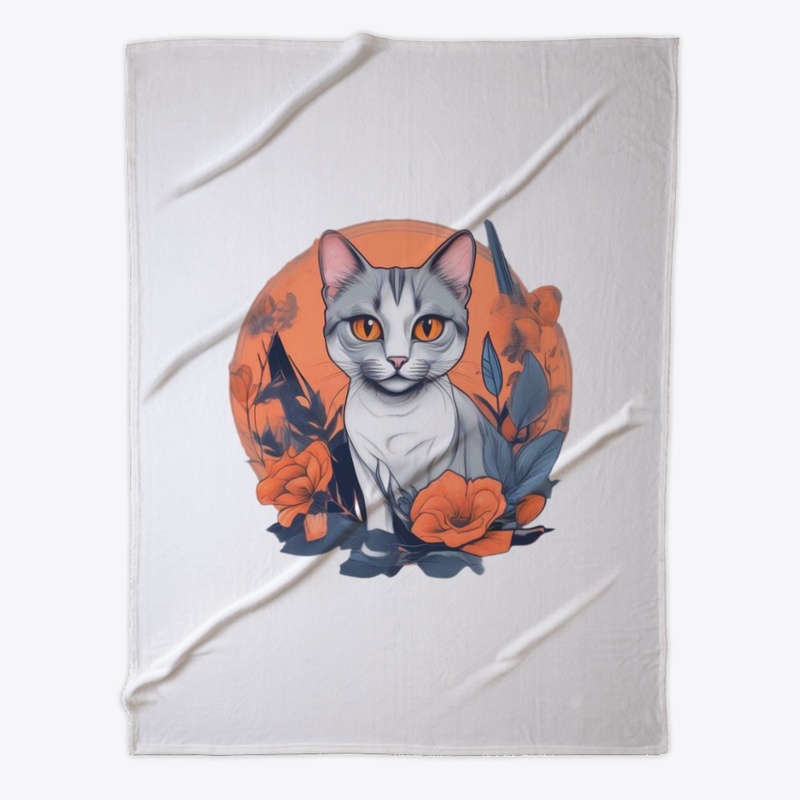 Orange blossomed Cat