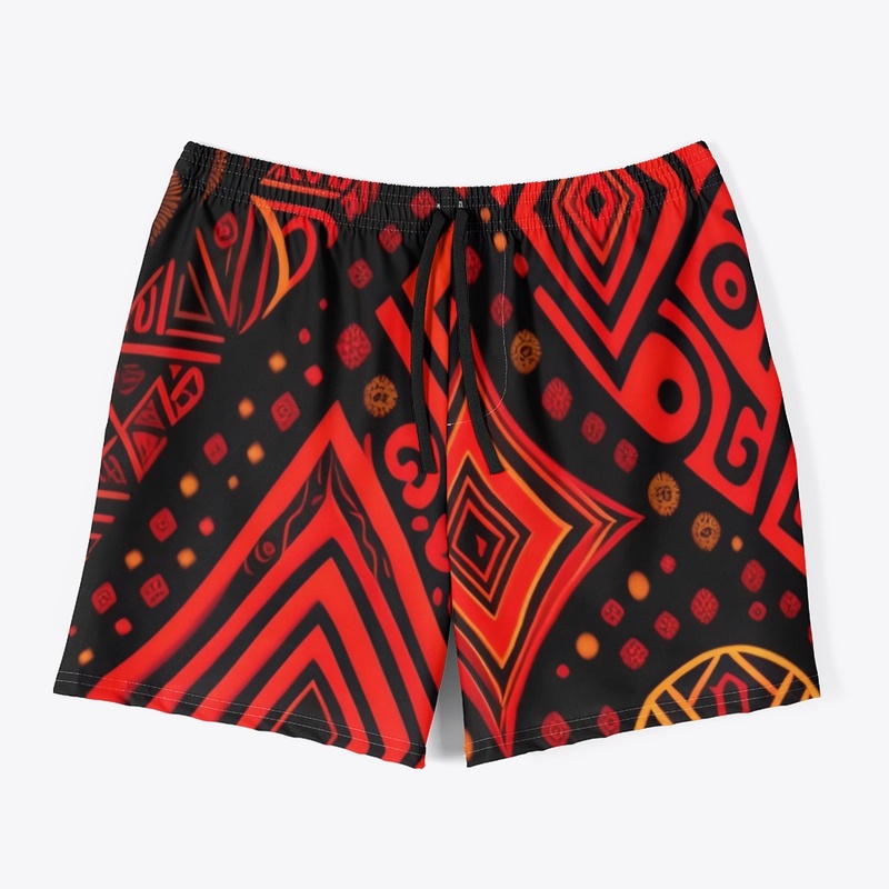 Red Color Swim Trunks