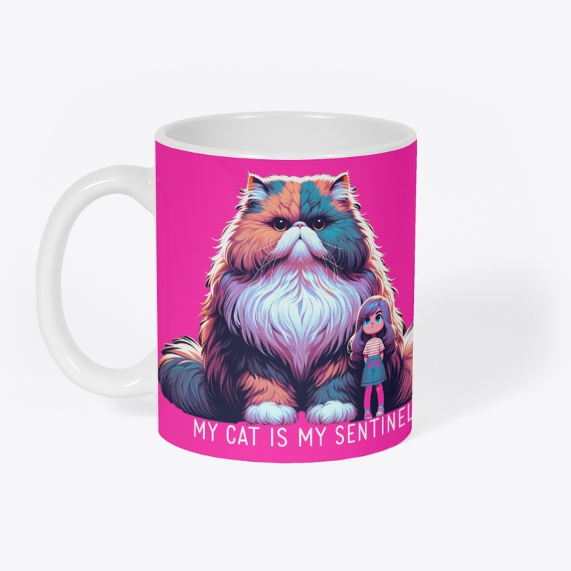 My Cat Is My Sentinel Multicolor
