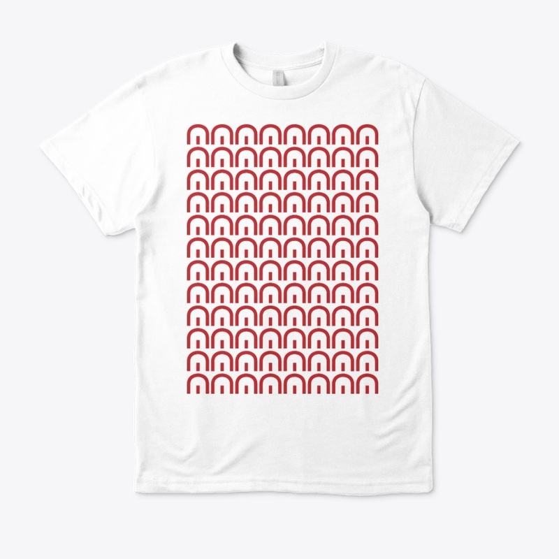 MegaMerch - Red Tiled Logo Tee