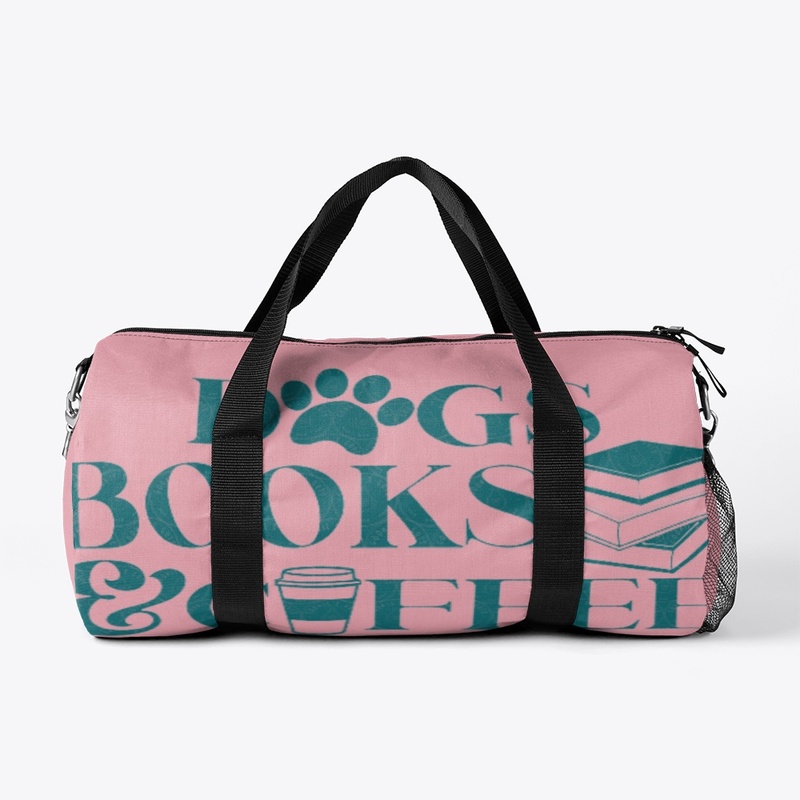 A Cozy Trio: Dogs, Books, Coffee