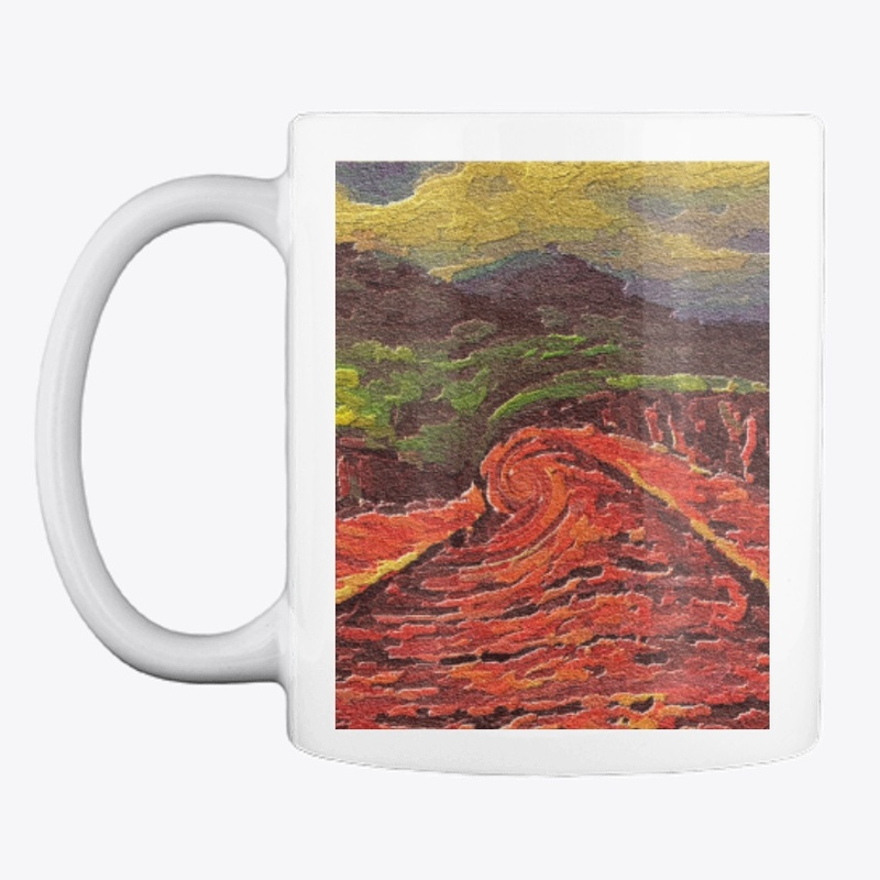 Abstract Landscape Design Warming Colors