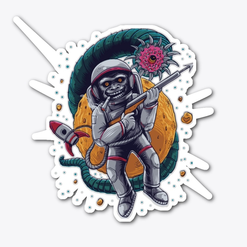 Space Haunting Astro-Monkey