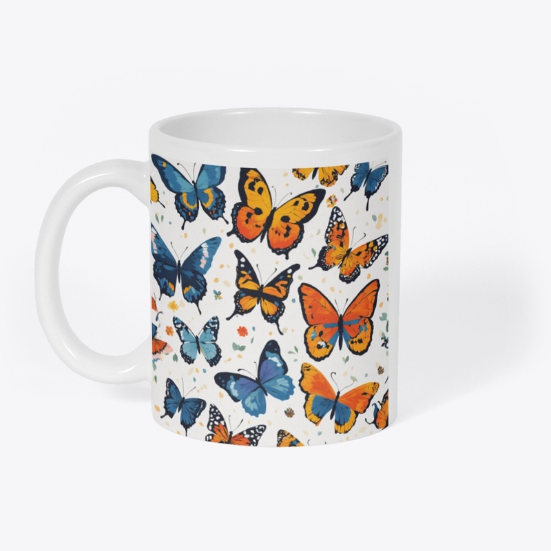 Awesome fancy butterfly mug degine 