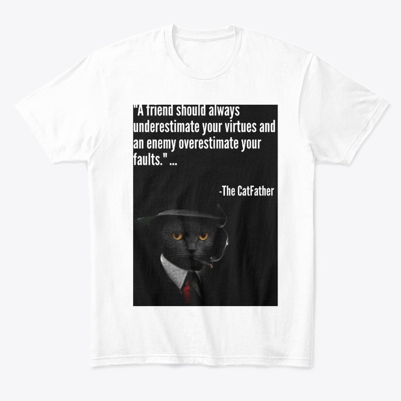 funny the catfather cat tees