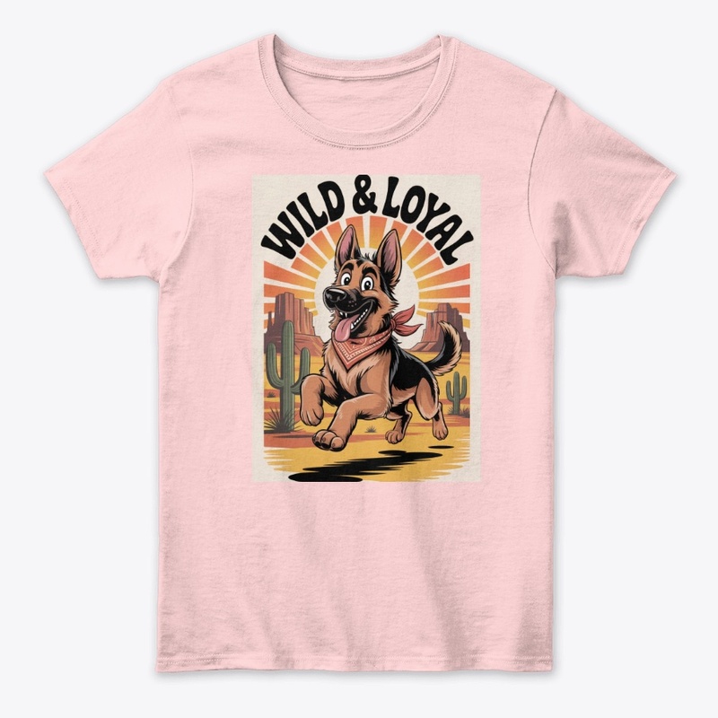  Retro 70s German Shepherd Tee