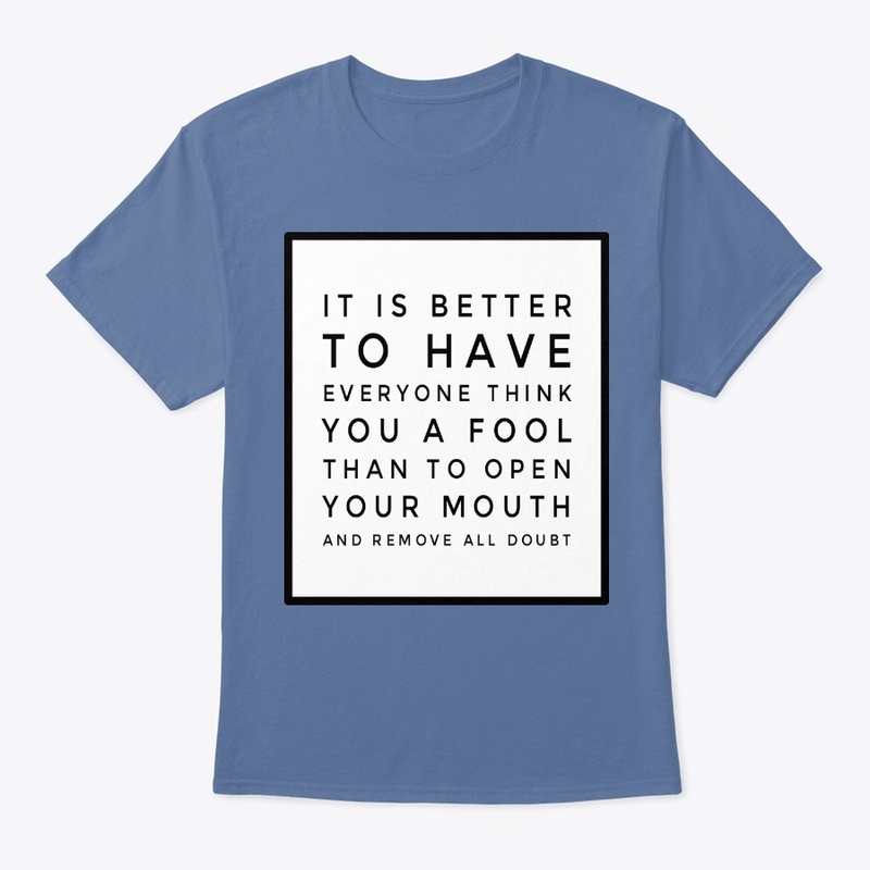 Think before you speak