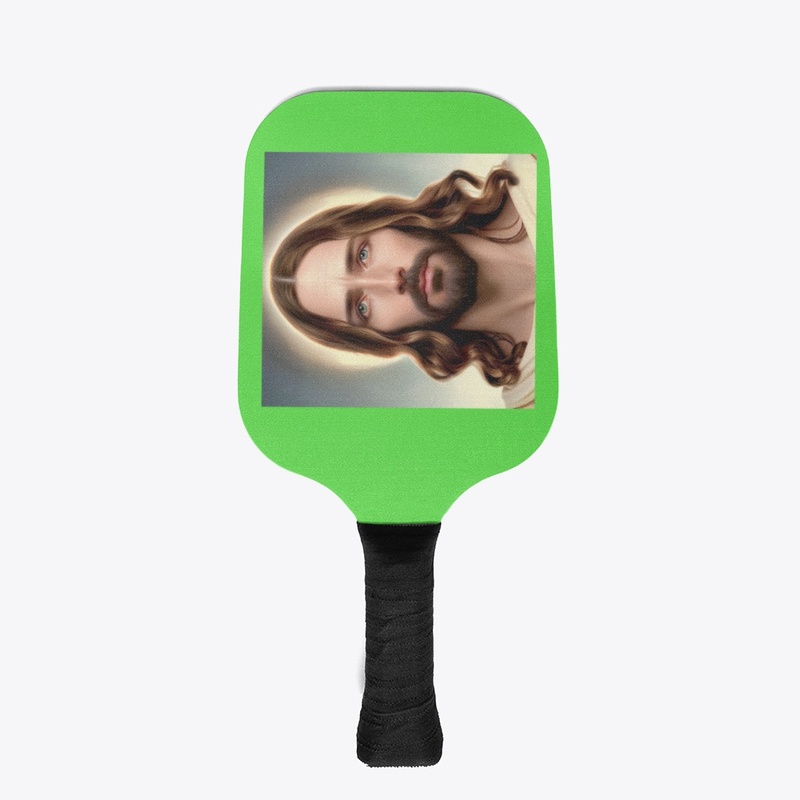 Jesus portait pickleball set